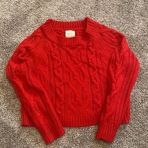 ‼️Red Cable Knit Sweater‼️